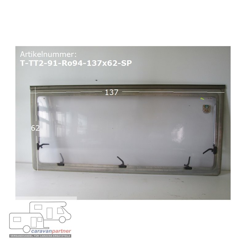 TEC Wohnwagen Fenster Ca 137 X 62 Gebr Roxite94 D399 Polyplastic Z