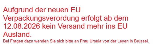 Kein Versand in EU-Länder
