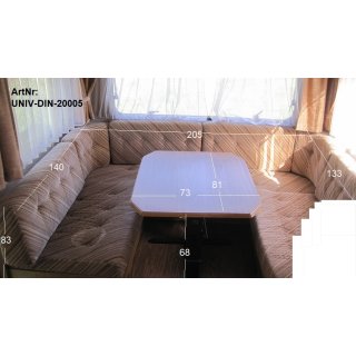 Sitzgruppe / U-Sitz Gruppe 205 x140  mit Tisch gebraucht (Dinette)