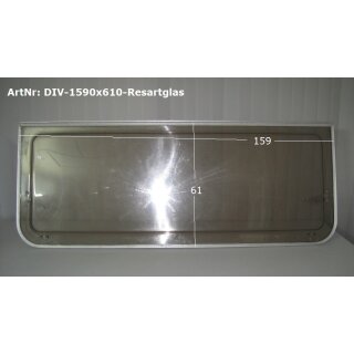 Wohnwagenfenster 159 x 61 gebraucht Resartglas D-18 (passend Hobby 420TM BJ88) (Ausstellfenster/Aufstellfenster)