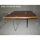 Tisch ca 69 x 61 mit Klappfuß gebraucht (2-stufig H44/66)  für Wohnwagen