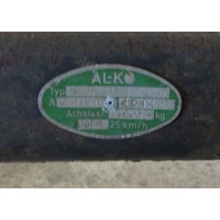 Alko Achse gebraucht f&uuml;r zB LMC 480, ca 197cm, 1100kg