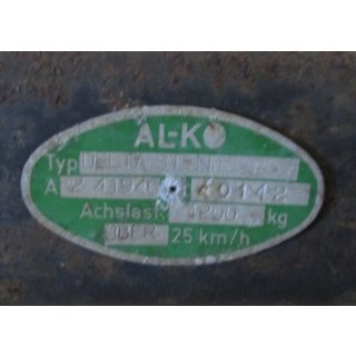 Alko Achse gebraucht für zB LMC 480, ca 197cm, 1100kg