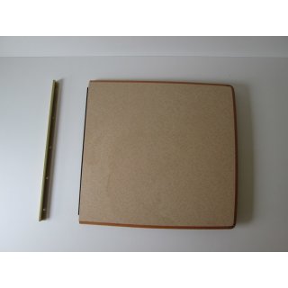 Tischplatte ca 68 x 65  gebraucht mit Wandleiste (ohne Fu&szlig;stange)