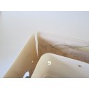 Badset 4tlg: Eckteil/Eckwaschbecken/Handtuchhalter/Eckklappe beige für Bad/Nasszelle Wohnwagen/Wohnmobil gebraucht