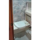 Waschraum / Nasszelle / Bad komplett mit WC für Selbstausbauer gebraucht ca 190x95x74 cm