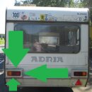 Adria Heckleuchtenträger / Verkleidung LINKS gebraucht ca 40cm (zB Adria 1108 oder Adria 2 IMV 440 BJ 89)