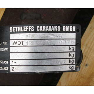 Alko Achse 1050kg gebraucht (zB Dethleffs RD8-F271)
