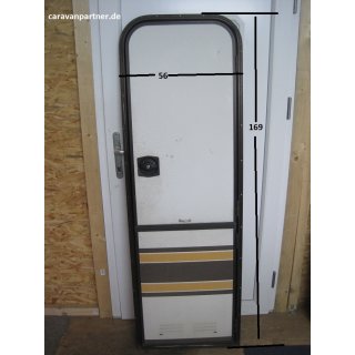 Knaus Wohnwagentür / Aufbautür 169 x 56 gebraucht ohne Schlüssel