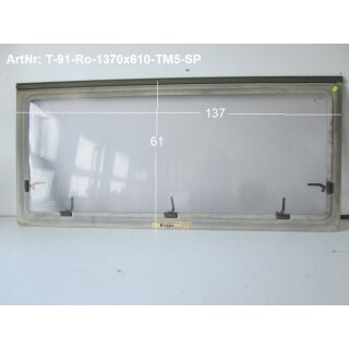 TEC Wohnwagenfenster Roxite 94 D399 ca 137 x 61 gebraucht (9007) Sonderpreis (zB TM5) (Ausstellfenster/Aufstellfenster)