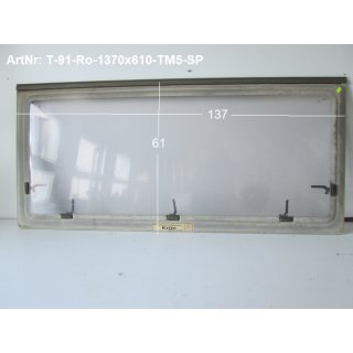 TEC Wohnwagenfenster Roxite ca 137 x 61 gebraucht (Roxite94 D399 9007 Polyplastic) Sonderpreis (zB TM5)