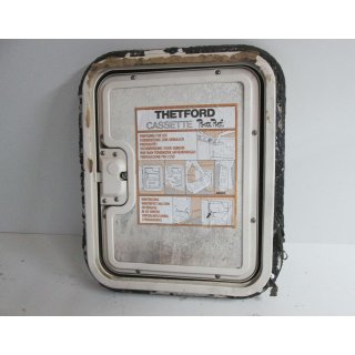 Thetford WC Service Tür 01 40 x 33 ohne Schlüssel mit Futter Design TEC gebraucht