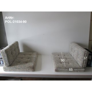 Polster 4-teilig, ca 90 x 65 - Sitzfläche und Rückenpolster (Liegefläche ca 90 x 200) gebraucht