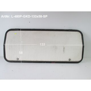 LMC Wohnwagen Gaskastendeckel gebr. ca. 133 x 58 ohne Schlüssel ohne Rahmen Sonderpreis (zB 480P BJ 84) - Bugfrontdeckel / Bugklappe / Gasklappe / Flaschenkastendeckel / Flaschenkastenabdeckung