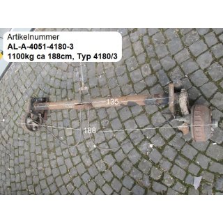 Alko Achse gebraucht 1100kg ca 188  zB Adria 4051 (Typ 4180/3)
