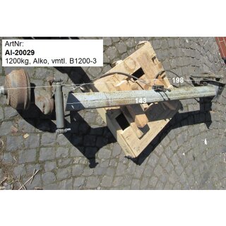 Alko Achse 1200kg, gebr, ca 198cm (vermutlich B1200-3) zB bürstner 550 BJ 1990