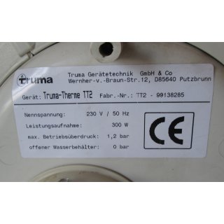 Warmwasseraufbereitung 5L Truma-Therme TT2 gebraucht, 300W, 230V, 1,2bar