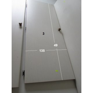 4er Set Möbeltüren (lang) - perfekt für Selbstausbauer (helles Design - weiße Fronten) Wohnwagen / Wohnmobil
