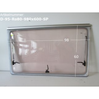 Dethleffs Wohnwagen Fenster ca 98 x 60 gebr. (zB RF6) Roxite 80 D401 Polyplastic SONDERPREIS
