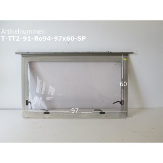TEC Wohnwagen Fenster ca 97 x 60 gebr. (Roxite94 D399 Polyplastic) zbTT2 ORIGINAL Sonderpreis