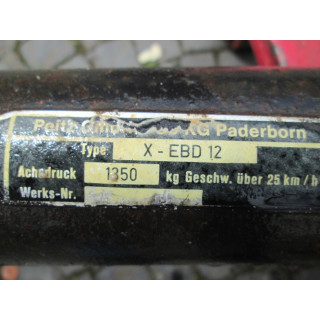 Peitz Wohnwagenachse (1350 kg) gebraucht X-EBD 12