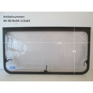 Wilk-Wohnwagenfenster Roxite 94 D399 Polyplastic ca 115 x 63 gebr. (Roxite 94 D399) zB 545/540 BJ89/90