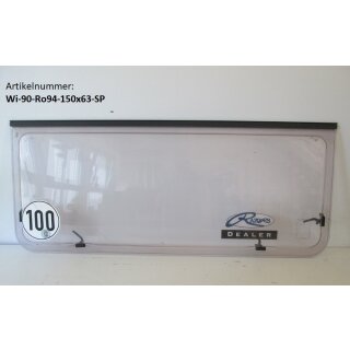 Wilk-Wohnwagenfenster Roxite 94 D399 Polyplastic ca 150 x 63 gebr. Sonderpreis (Ausstellfenster/Aufstellfenster)