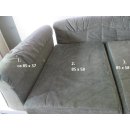 Polster 5-teilig, Sitzfläche und Rückenpolster Liegefläche max 210 x 115 - Sonderpreis (Einzelteile gleiches Muster)  gebr (aus Knaus Azur 540 4508 BJ 99)