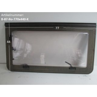 Bürstner Wohnwagenfenster ca 77 x 44 (zB E374) Roxite 80 D401 gebraucht (Küchenfenster) zB 460