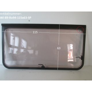 Wilk-Wohnwagenfenster Roxite 94 D399 Polyplastic ca 115 x 63 gebr. zum Sonderpreis (zB 540)