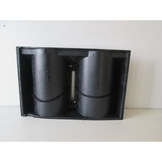 Gasflaschenhalterung f&uuml;r 2x 11 kg in schwarz (Lagerware -&gt; Neuware mit Lagerspuren)  f&uuml;r Wohnwagen/Wohnmobil