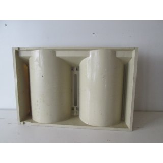 Gasflaschenhalterung f&uuml;r 2x 11 kg in beige (Lagerware -&gt; Neuware mit Lagerspuren)  f&uuml;r Wohnwagen/Wohnmobil