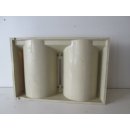 Gasflaschenhalterung für 2x 11 kg in beige (Lagerware -> Neuware mit Lagerspuren)  für Wohnwagen/Wohnmobil
