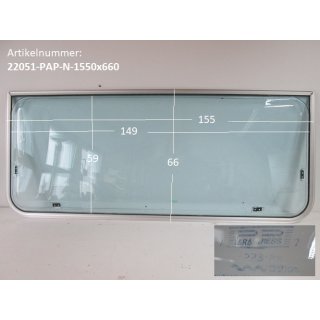 Wohnwagenfenster Parapress A7 PPB-RX D2160 ca 155 x 66 bzw 149 x 59 (Lagerware -> Neue Ware mit Lagerspuren) Fendt / Tabbert