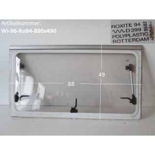 Wilk Wohnwagenfenster Roxite 94 D399 Polyplastic ca 88 x 49, gebraucht (zB 661 BJ 96)