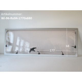 Wilk Wohnwagenfenster Roxite 94 D399 Polyplastic ca 177 x 68, gebraucht (zB 661 BJ 96)