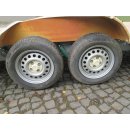 Plattform Anhänger gebr. 1600kg  ca 641 (+175) x 235 Doppelachser (Tandem), ohne Brief, ideal für TINY House, Quad Anhänger, Motorrad Anhänger etc.