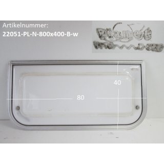 Wohnwagenfenster Planet PPB-RX D365 ca 80 x 40 BADFENSTER (Lagerware -> Neue Ware mit Lagerspuren) Fendt / Tabbert (weiß getönt)