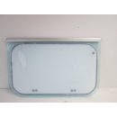 Wohnwagenfenster Kistenpfennig 500 D593 ca 66 x 42 BADFENSTER (Lagerware -> Neue Ware mit Lagerspuren) Fendt / Tabbert weiß/blau