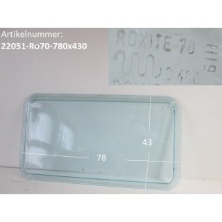 Wohnwagenfenster Roxite70 D403 6111 ca 78 x 43 (Lagerware -&gt; Neue Ware mit Lagerspuren) Fendt / Tabbert Polyplastic hellblau