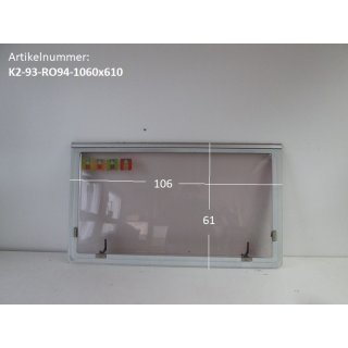 Knaus Wohnwagenfenster ca 106 x 61 cm gebraucht Roxite94 D399 (zB Azur 590) PMMA