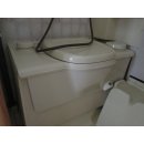 Waschraum / Nasszelle / Bad komplett mit WC für Selbstausbauer gebr. ca 190 x 97 x 79 cm mit Klappwaschbecken/Dusche/Toilette