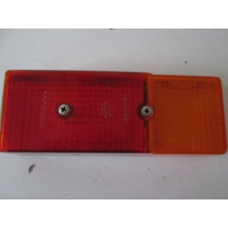 Oldtimer-R&uuml;ckleuchte Wohnwagen nur Lampenglas ohne Sockel (rot K33395 356 0018 / orange) gebraucht