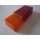 Oldtimer-Rückleuchte/Rücklicht Wohnwagen nur Lampenglas ohne Sockel (rot K33395 356 0018 / orange) LINKS gebraucht (Hecklicht/Heckleuchte/Lampe/Leuchte/Rücklicht/Rückleuchte)