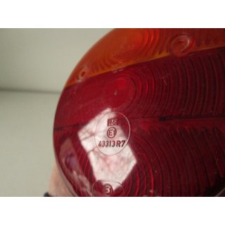 Jokon R&uuml;ckleuchte Wohnwagen nur Lampenglas ohne Sockel rund (orange 43313 R6 / rot 43313 R7 / rot)
