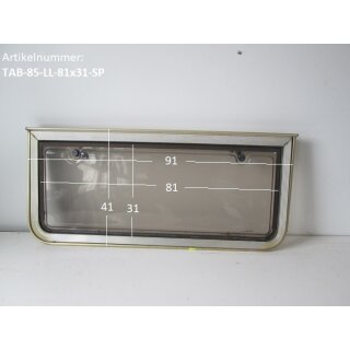 Tabbert Wohnwagenfenster ca 81 x 31 gebr. Langlotz (zB 510er TN Comtesse BJ 85) Sonderpreis (Ausstellfenster/Aufstellfenster)