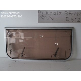 Wohnwagenfenster Birkholz BR/R D512 ca 77 x 39 (Lagerware -&gt; Neue Ware mit Lagerspuren) Fendt / Tabbert
