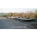 Plattformanhänger 1000kg ca 361 x 201 (+169 Deichsel), ZdR 153,  ideal für TINY House, Quad- Zweirad-Maschinentransporter gebr., ohne Papiere (Wilk 400 BJ 86)
