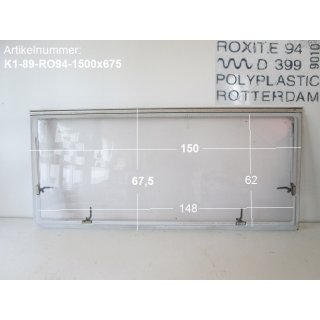 Knaus Wohnwagenfenster ca 150 x 67,5 bzw 148 x 62 gebraucht (Roxite 94 D399) zB Knaus Azur 450 - Sonderpreis