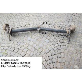 Alko Delta Wohnwagenachse DELTA SI-N12  1300kg gebr. zB Knaus Azur 450 BJ 91 (096224 50040) ca 214cm